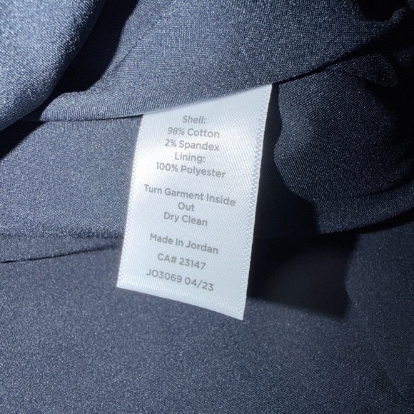 NWT Talbots Plus “Ashley” Navy Blue Twill Military Jacket with Gold Accents - Picture 8 of 14